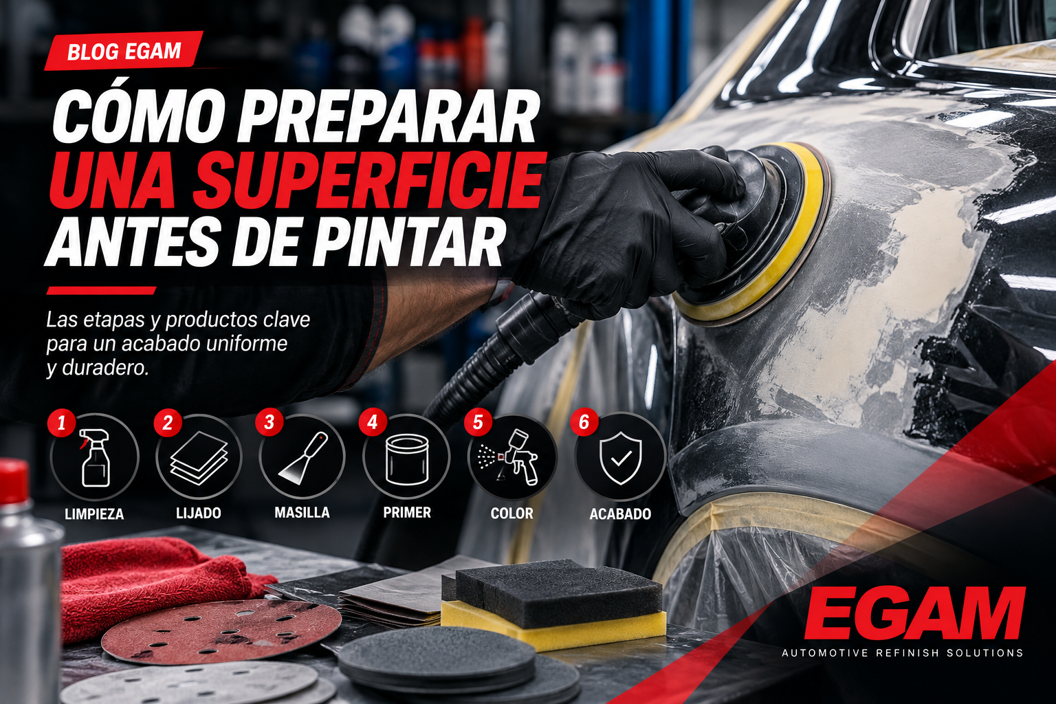 Cómo preparar una superficie antes de pintar un vehículo